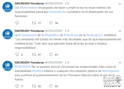 Honduras, ACNUDH, Alto Comisionado, Derechos Humanos Honduras