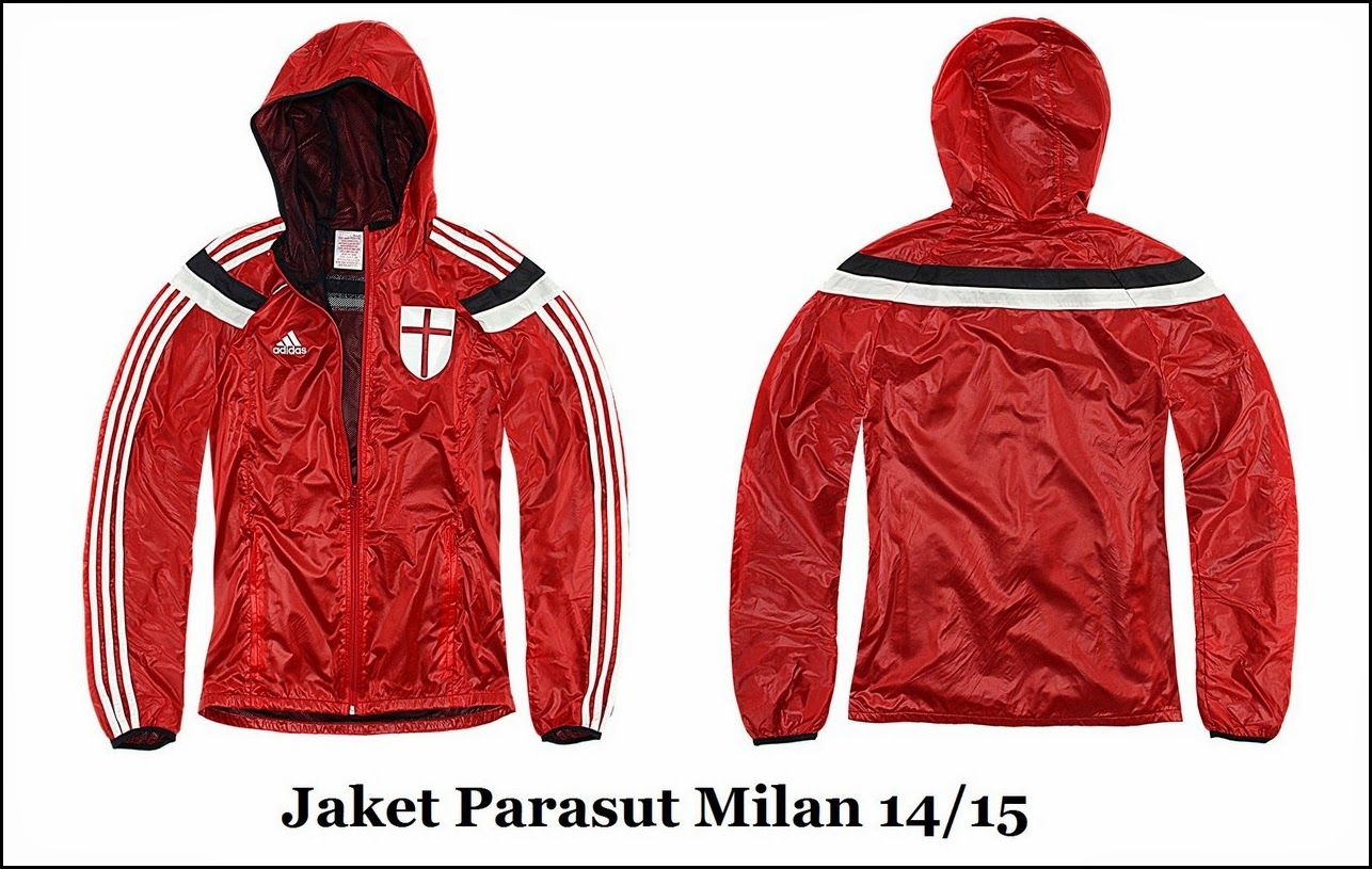 Anthem Jacket Ac Milan Red  2014 2019 Waterproof Big 