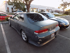 Faded Honda Prelude before paint job at Almost Everything Auto Body.