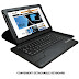 KHOMO Black PU Leather 360 Degree Rotating Bluetooth Keyboard Case Cover Stand