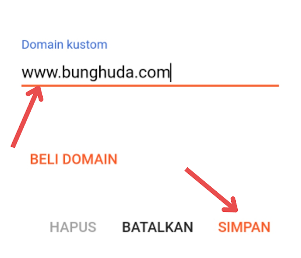 Cara memasang domain TLD di Blogger