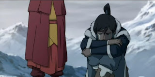 Korra chorando