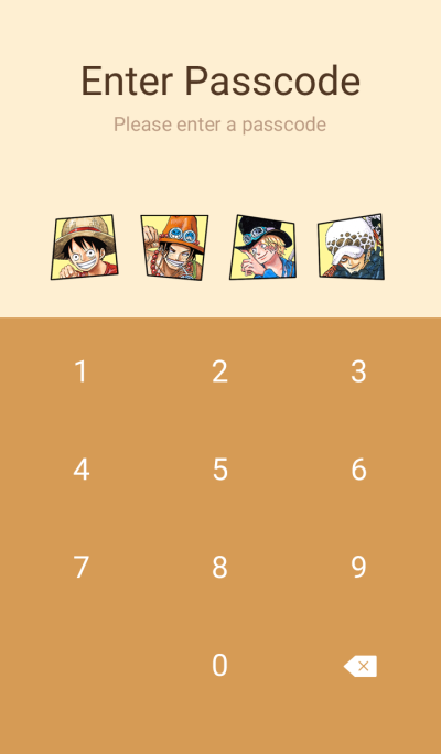 Line Official Themes One Piece Comic Design