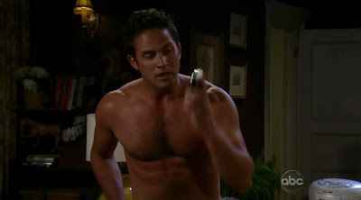 Brandon Barash Shirtless on General Hospital