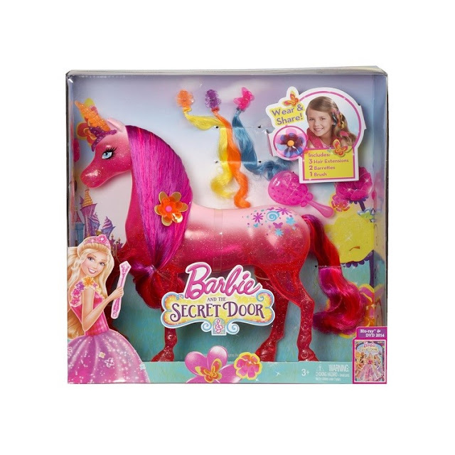 Poupée Barbie et la Porte Secrète : grande licorne, en boite.