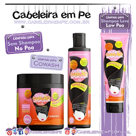 Condicionador (No Poo e Cowash), Máscara (No Poo e Cowash), Defrizante (Low Poo) Quero Cabelão Desmaiado - Grifus 