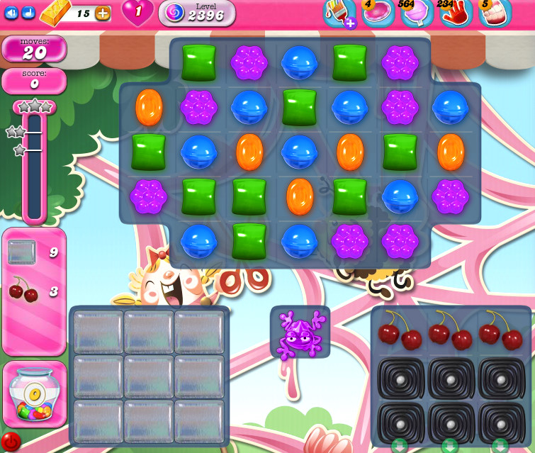 Candy Crush Saga level 2396