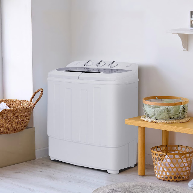 Best Choice Products Portable Compact Mini Twin Tub Washing Machine and Spin Cycle Dryer Combo ($159.99)