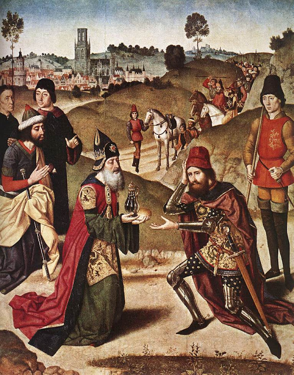 Abraão e São Melquisedeque, Dieric Bouts the Elder (1415-1475)