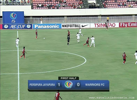 frekuensi channel Persipura vs Warriors