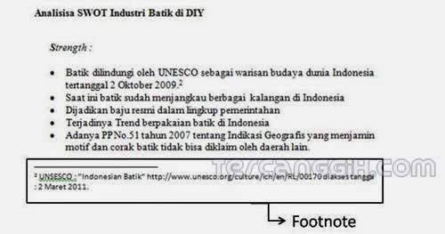 Contoh Footnote Dan Kutipan - Contoh Win