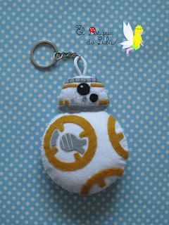 llevero-BB8-Starwars-elbosquedelulu-fieltro-felt-feltro-personalizado-regalo-cumpleaños-original-hechoamanoparati