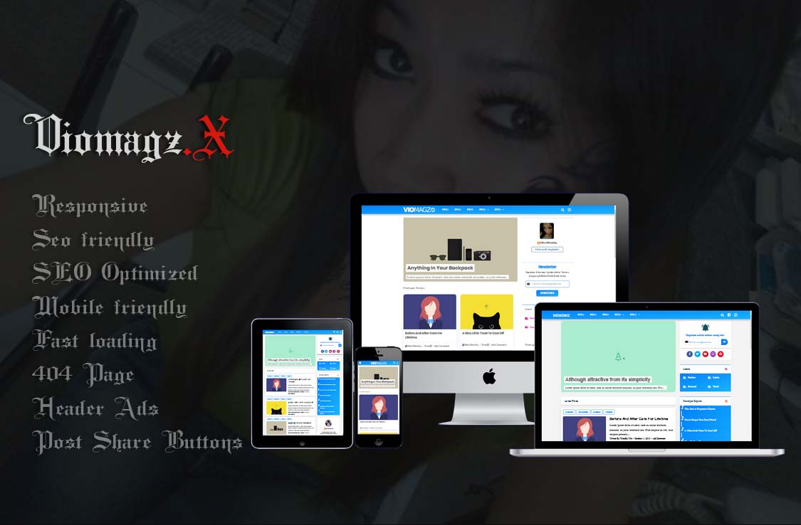 VioaMagz - Redesign  Responsive Blogger Template