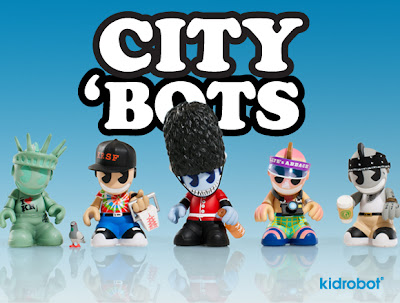 Kidrobot City 'Bots 3 Inch Mini Vinyl Figures - New York, San Francisco, London, Miami & Los Angeles