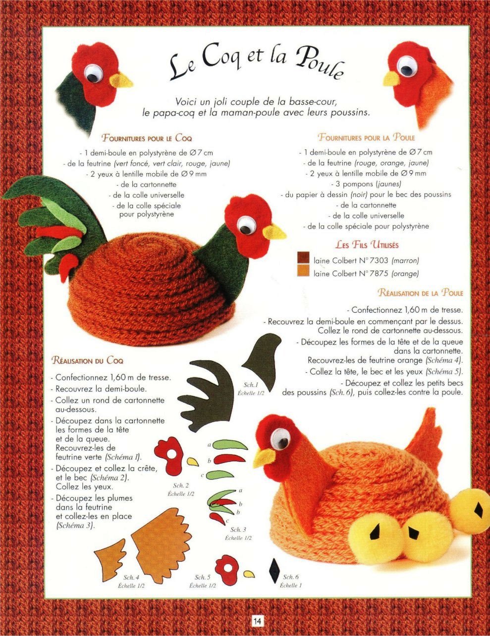 galinha em crochet