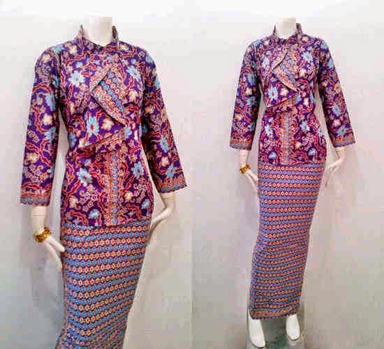  Model  Baju  Batik Pramugari Motif Mawar Batik Bagoes Solo