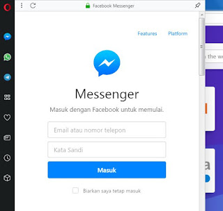 Facebook messenger browser