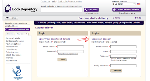 Como comprar na loja Book Depository