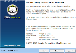 cara uninstall deep freeze pada komputer