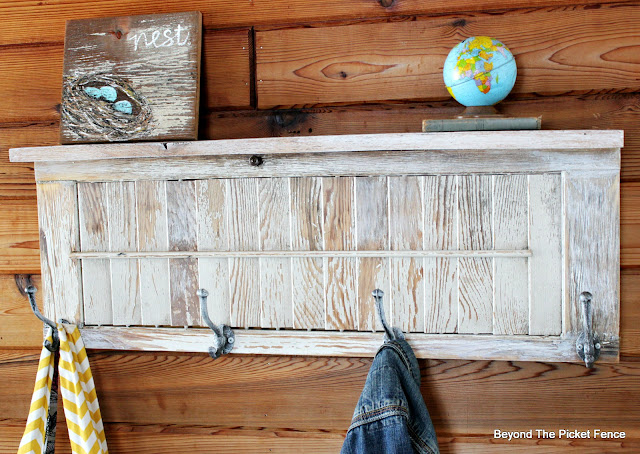 coat hook and shelf DIY 