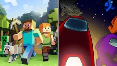 Minecraft and Among Us