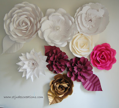 large paper flowers chanel