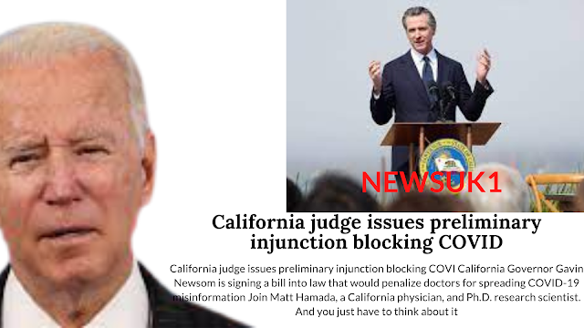 California judge issues preliminary injunction blocking COVID