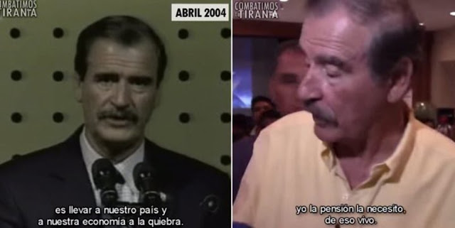 Fox criticaba las pensiones para los ancianos; hoy defiende como ’gata boca arriba’ la suya.