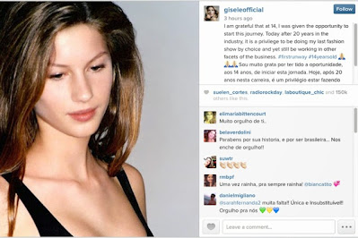 Gisele Bundchin on leaving the runway