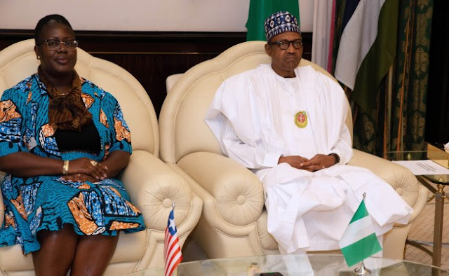 Buhari receives Liberia President special envoy, Ms Mawine