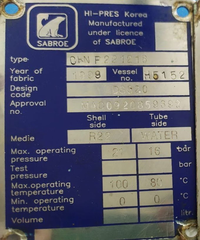  SABROE CRN F221218 AIR COMPRESSOR