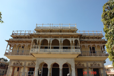 Another view of the structure inside the Jaipur City Palace