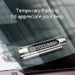 Bảng số điện thoại dùng trên xe hơi Baseus All Metal Temporary Parking Number Plate Series 2 (Dual-number Version)