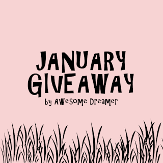 January Giveaway by Awesome Dreamer, Blog, Blogger, Blogger Giveaway,