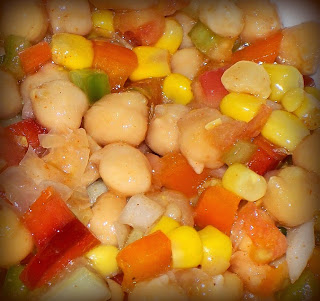 Ensalada de garbanzos sencilla