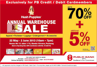 Hush Puppies Annual Warehouse Sale 2013