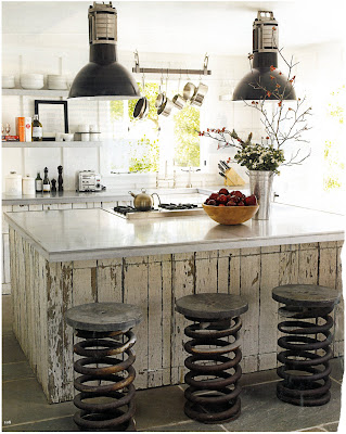Rustic Kitchen on Contented Me  Design Inspiration  Rustic Cottage Kitchen