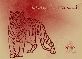 Chinese Year of the Tiger 2010 Cards