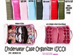 Harga Grosir Underwear Case Organizer UCO Tempat Menyimpan Pakaian Dalam