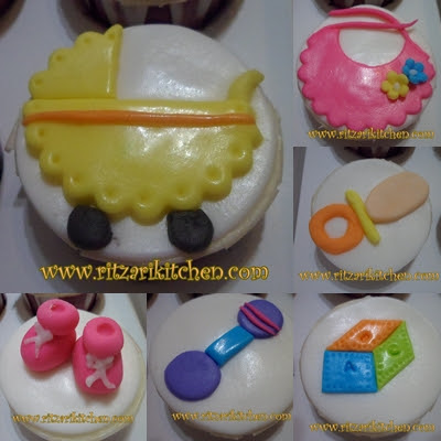 baby theme cupcake