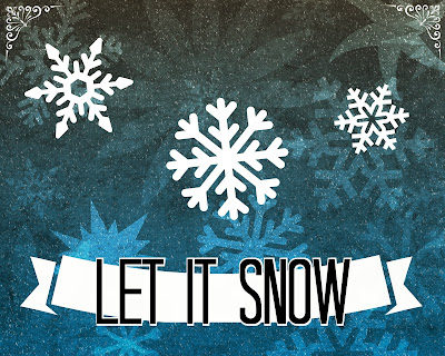 Let It Snow Free Printable at SoHeresMyLife.com. New Printable every day until December 23.