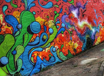 graffiti bubble,graffiti rainbow art