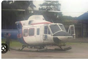  Satu Helikopter yang ditumpangi Kapolda Jambi dikabarkan mendarat darurat di sebuah Bukit Tamia, Muara Emat, Kerinci. Minggu (19/2/2023)..