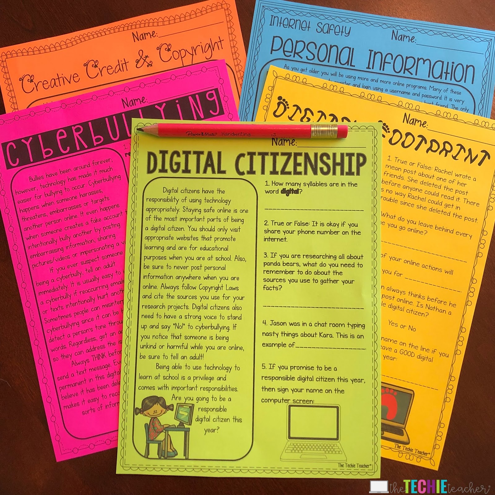 Digital Citizenship Reading Passages