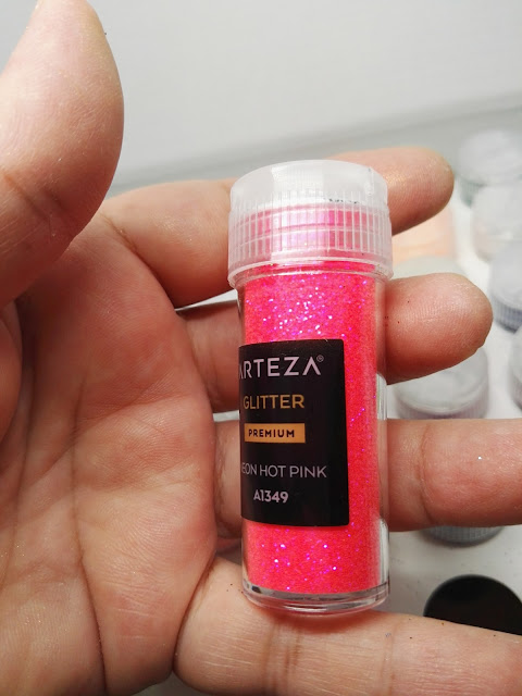 Arteza porporina glitter per decorare la resina epossidica 54 colori