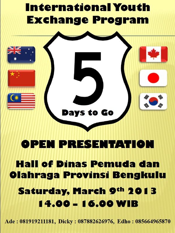 5 Days to Open Presentation!