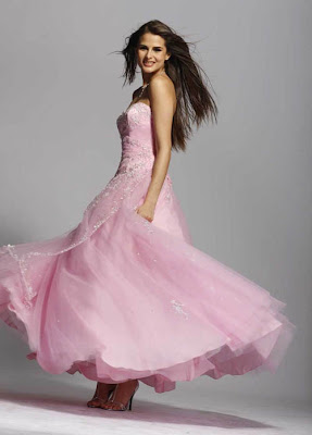 New Pink Prom Dress ect
