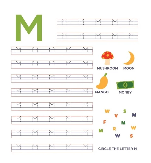 ENGLISH ALPHABET A TO Z WORKSHEET