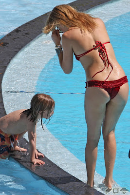Kate Hudson in a red bikini