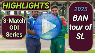 Bangladesh tour of Sri Lanka 3-Match ODI Series 2025 Videos